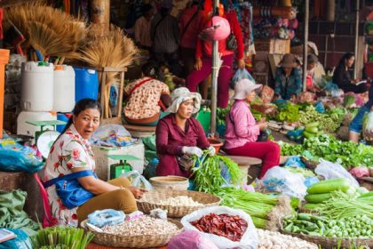 Local market in Siem Reap, Tours at Laos