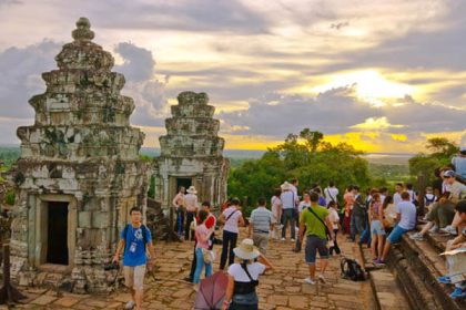 watching sunset from Bakheng Moutain, Cambodia packages