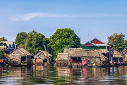 floating house in Tonle Sap, Cambodia trips vacation