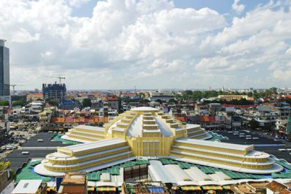 Phnom Penh Central market Phsar thmey, Travel to Cambodia