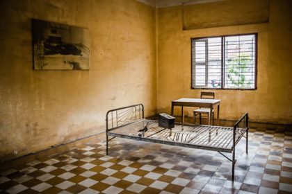 Prison cell in Tuol sleng Museum, Cambodia tours packages