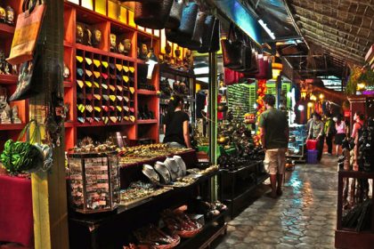 Souvenir Shop in Siem Reap Market, Cambodia Vacations